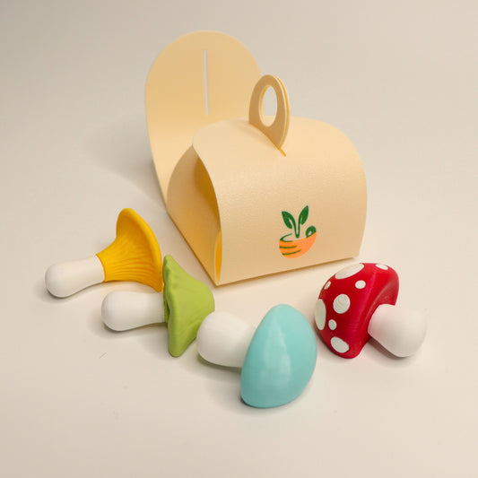 FUNGINIS – Mushroom Fridge Magnets (Set of 4)