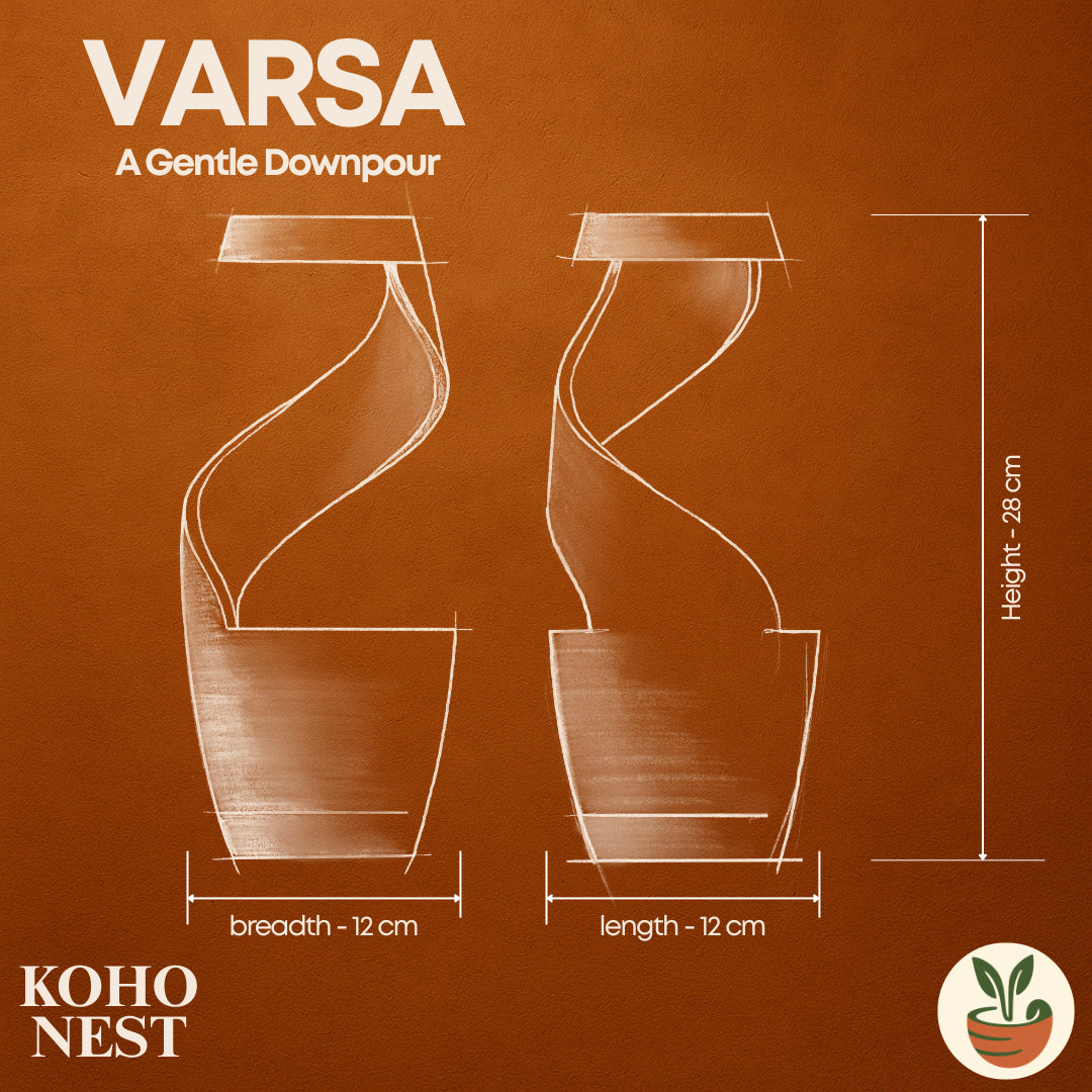 VARSA – Sculptural Rainflow Desk Planter