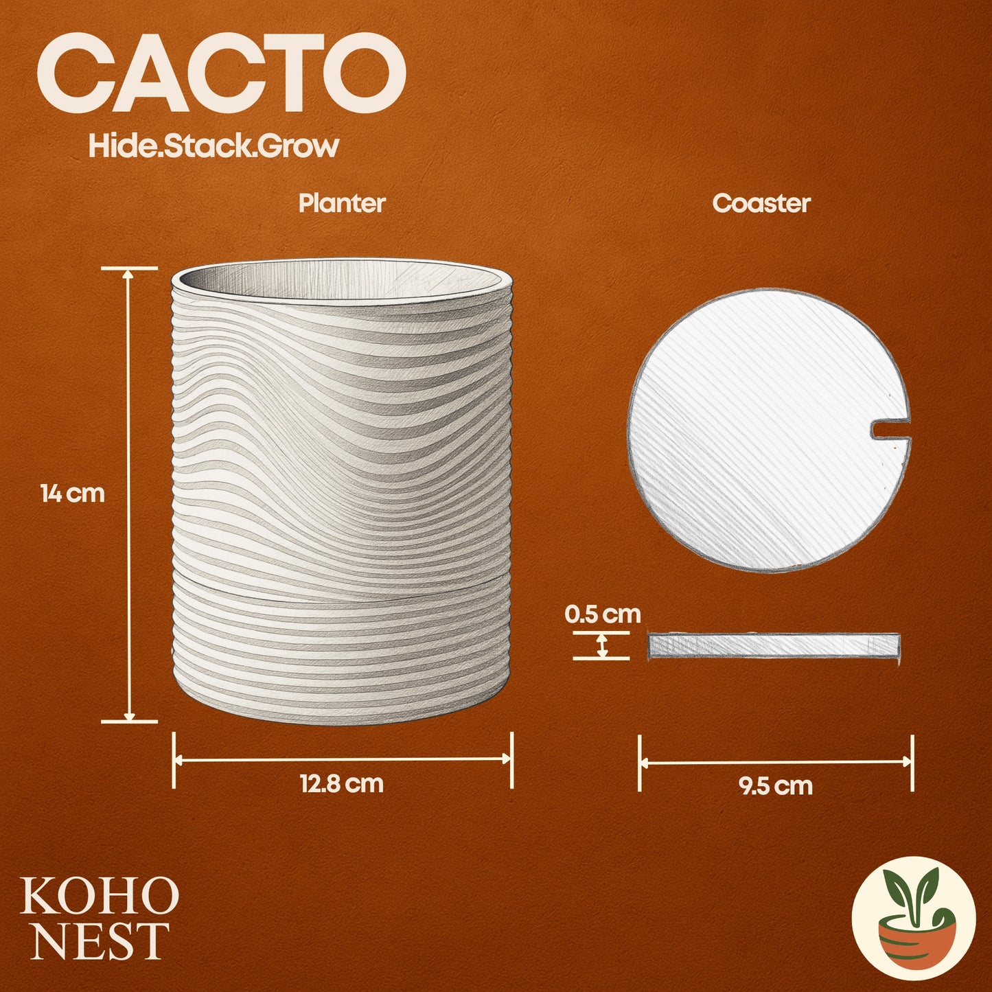 CACTO – Cactus Coaster Planter