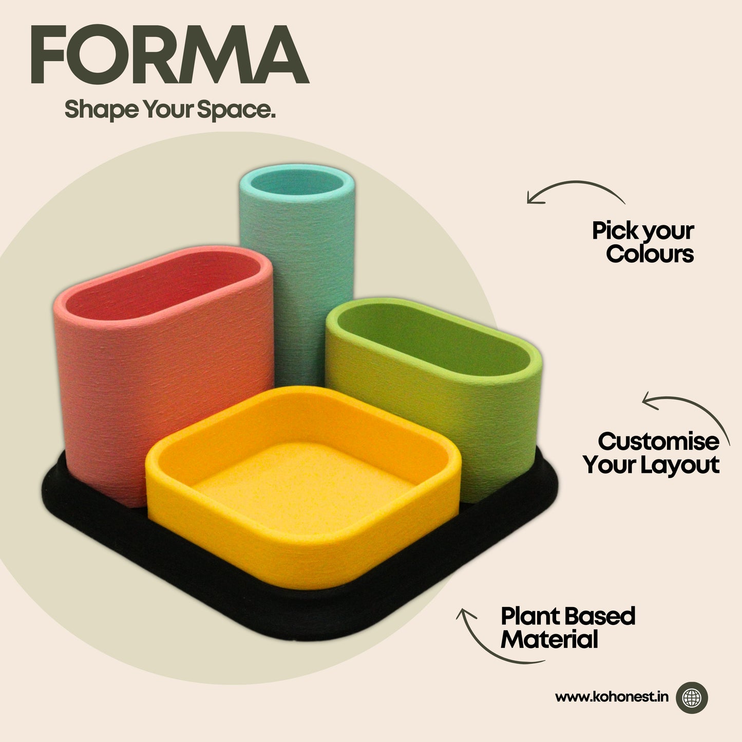 FORMA — Modular Desk Organizer