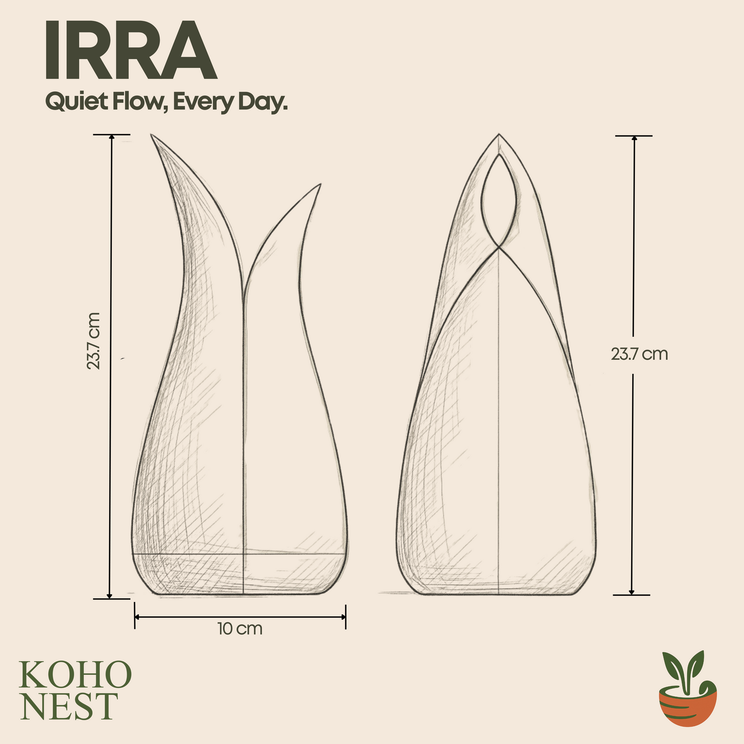 IRRA – Sculptural Watering Can (500ml)
