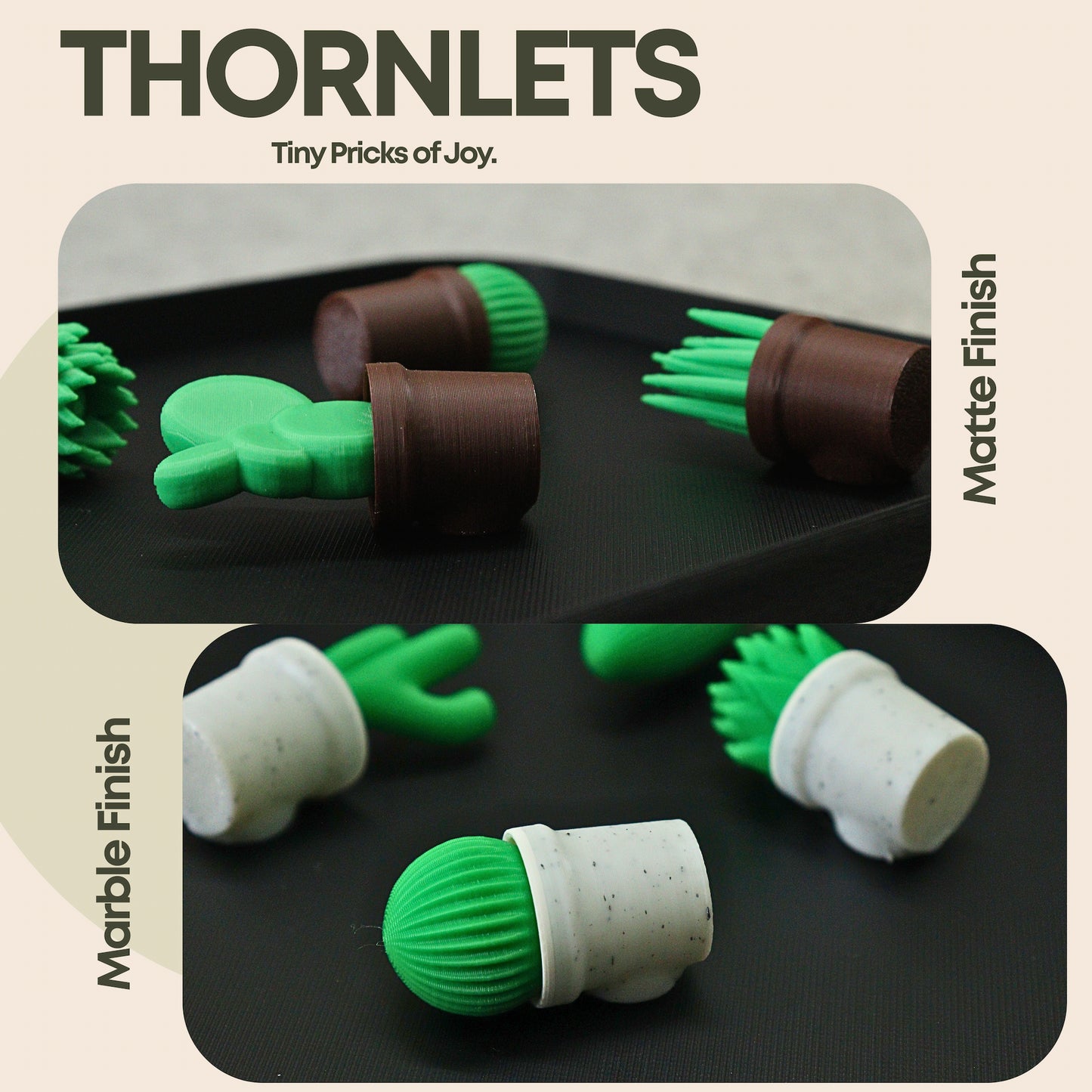 THORNLETS – Cactus Fridge Magnets (Set of 6)