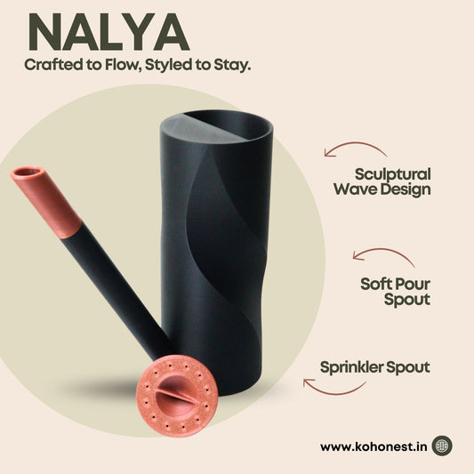 NALYA — Sculptural Watering Can with Dual Flow (600 ml)