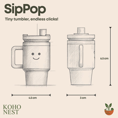 SipPop – Tumbler Fidget Keyring