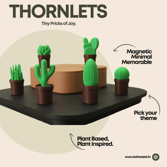 THORNLETS – Cactus Fridge Magnets (Set of 6)